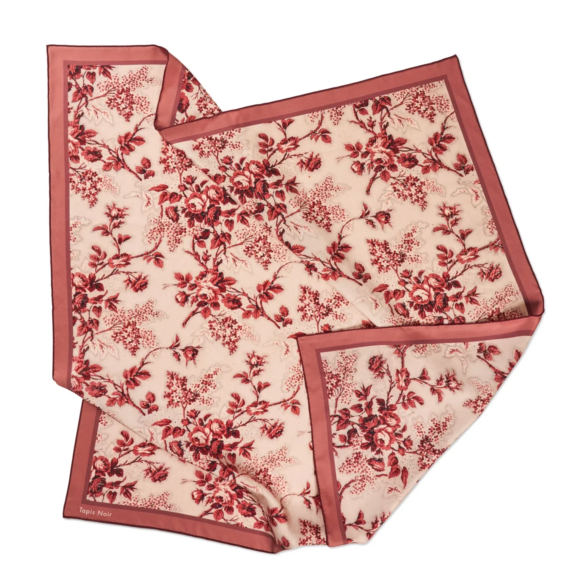 Tapis Noir Classical Red Toile Scarf