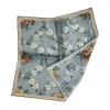 Tapis Noir Handkerchief Blue Flower