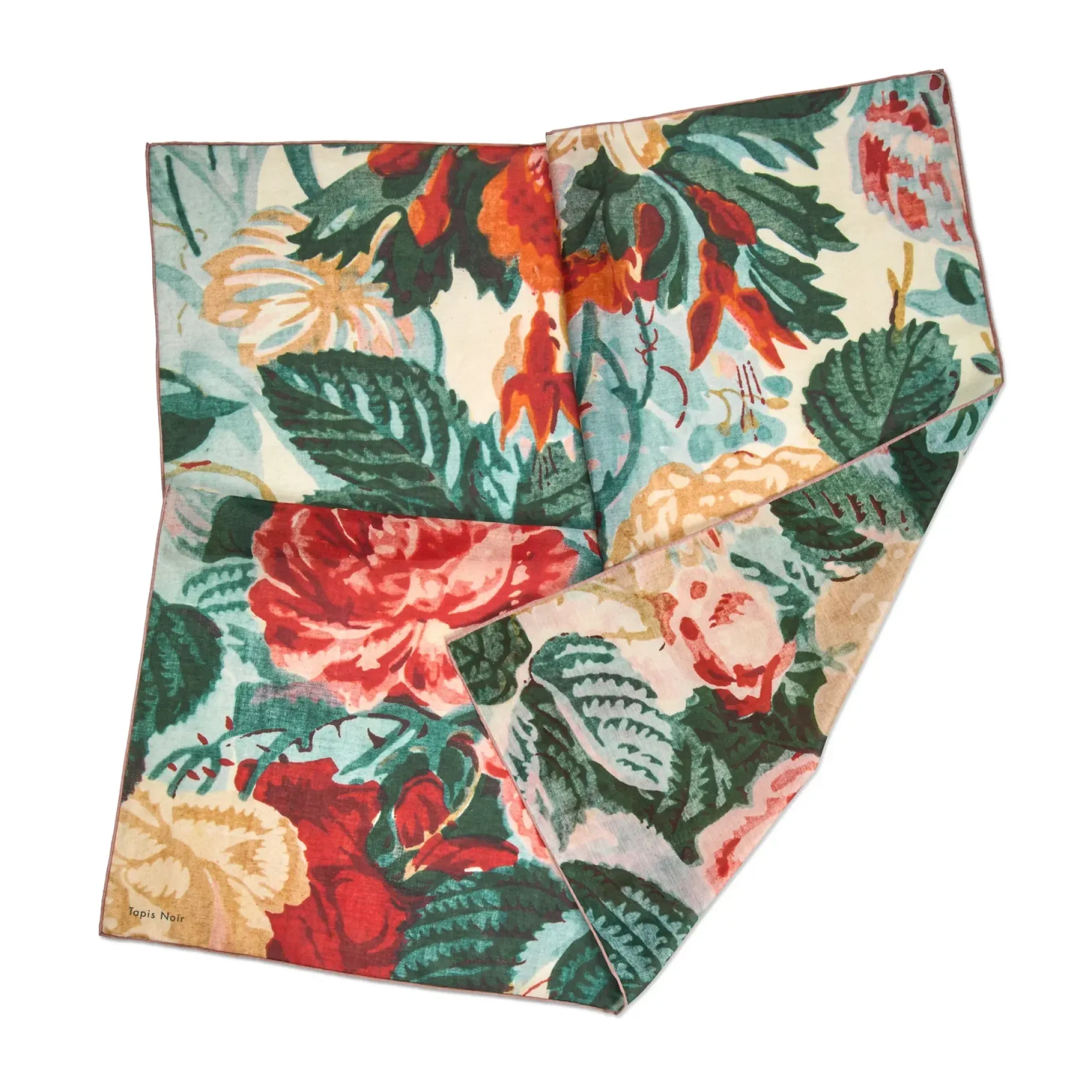 Tapis Noir Light Multicolour Flower Scarf