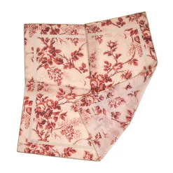 Tapis Noir Light Red Flower Toile Scarf