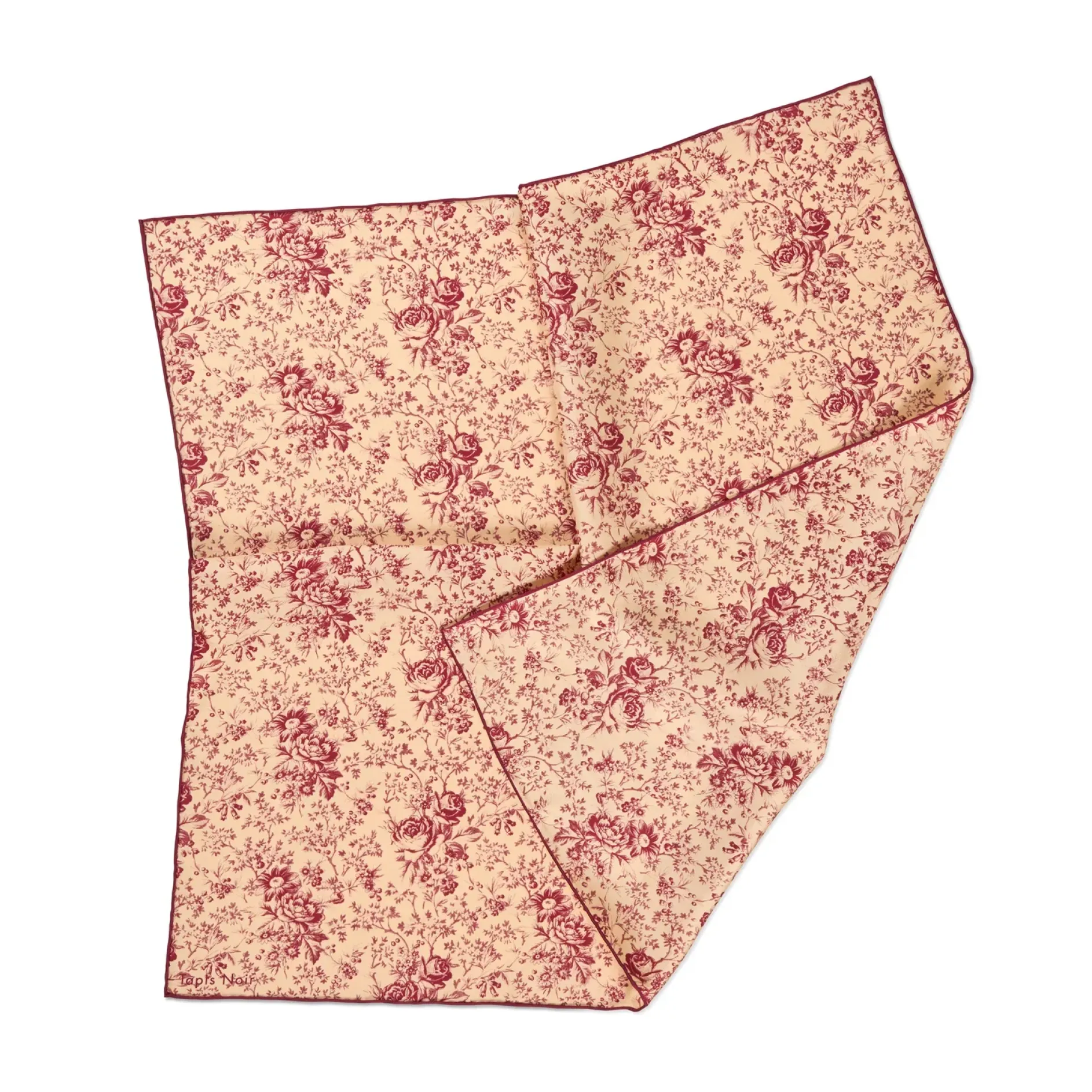 Tapis Noir Small Classical Pink Toile Scarf