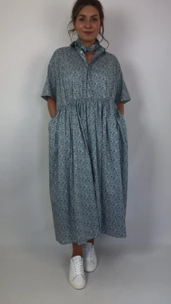 Toujours Gathered Dress Ivory
