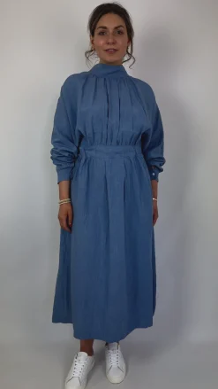 Toujours Work Smock Coat Indigo Blue