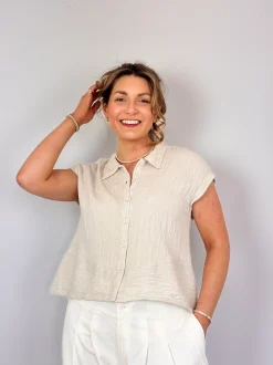 Transit Par-Such R272 Shirt Sand