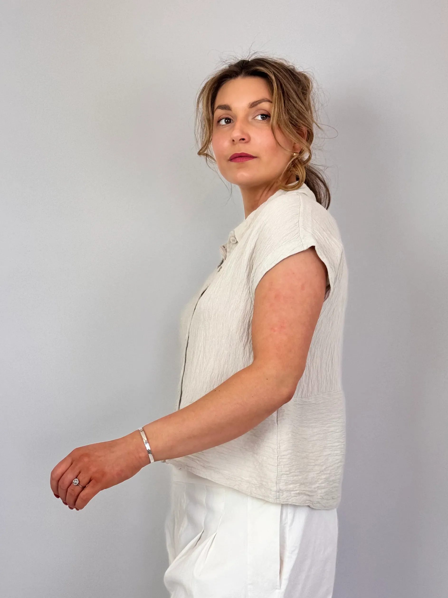 Transit Par-Such R272 Shirt Sand