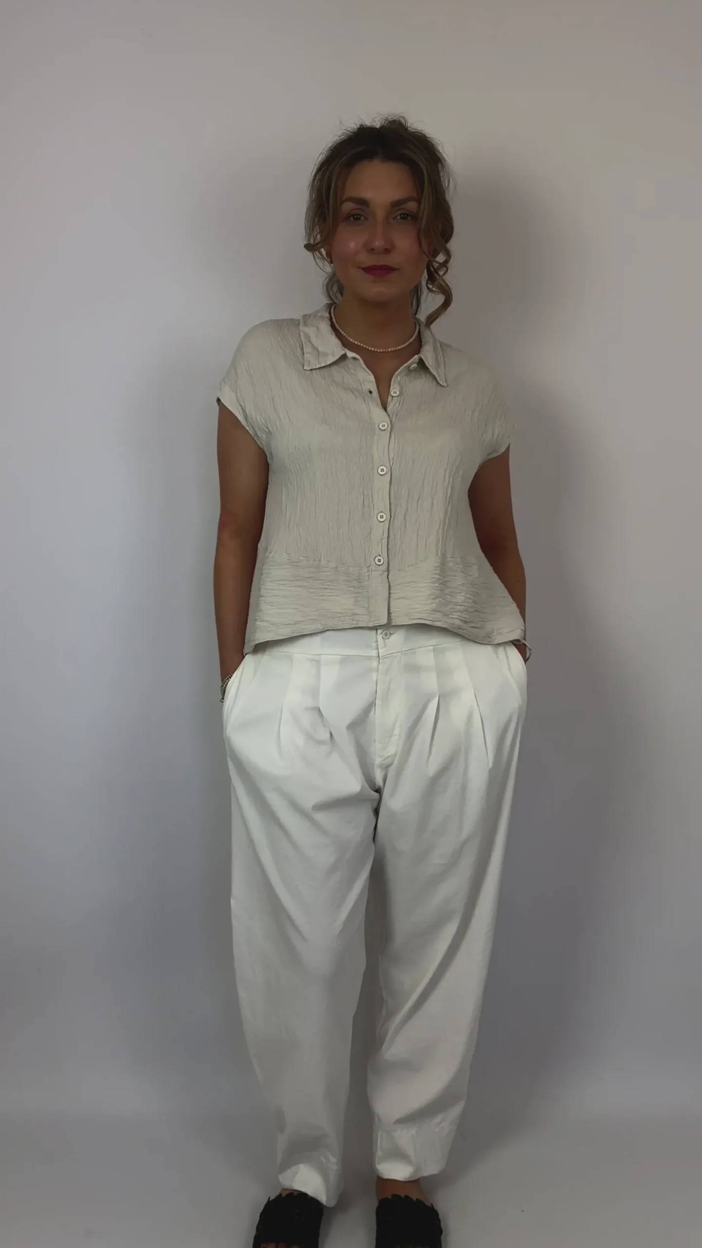 Transit Par-Such R272 Shirt Sand